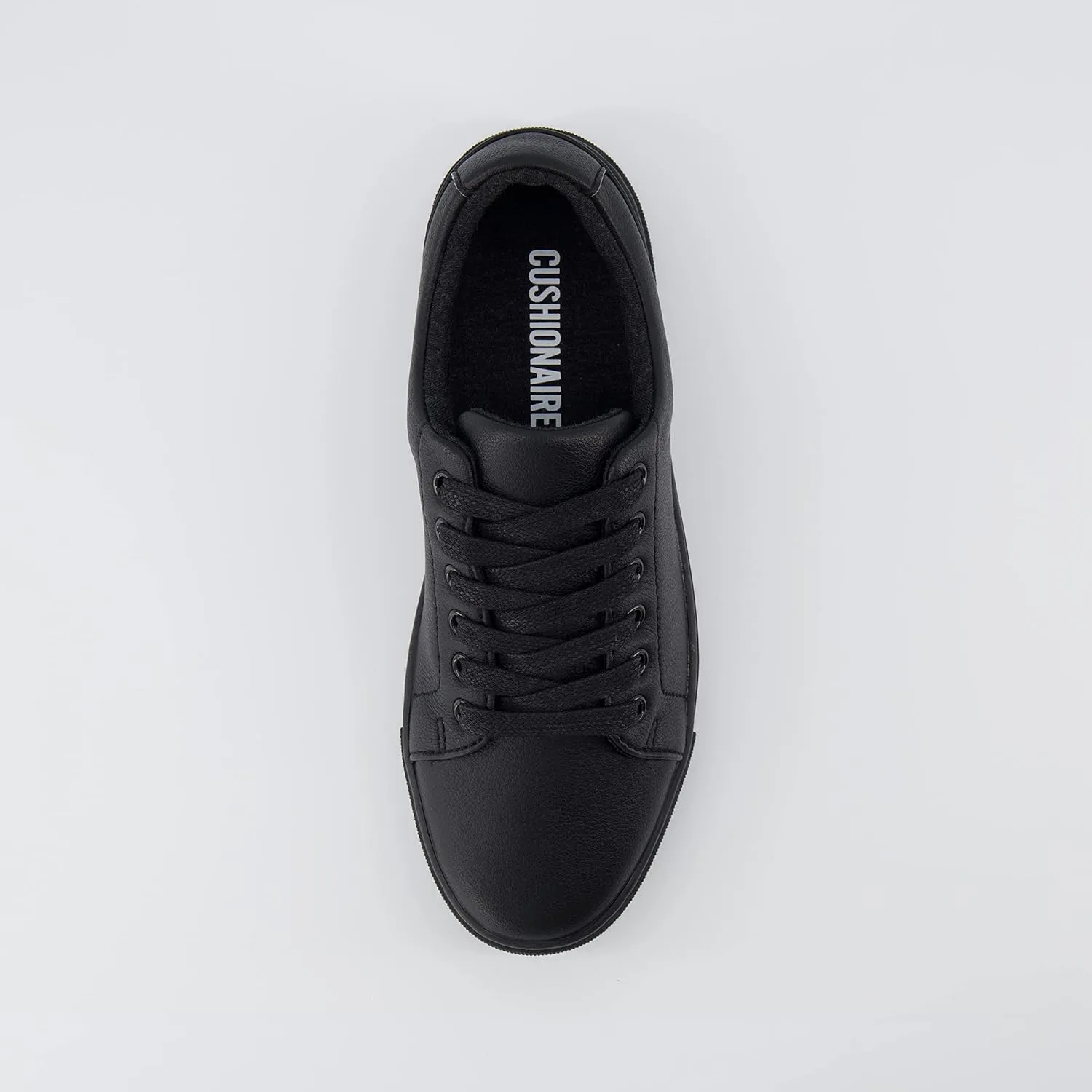 CUSHIONAIRE Women's Hashtag lace up Sneaker  Comfort Foam, Wide Widths Available