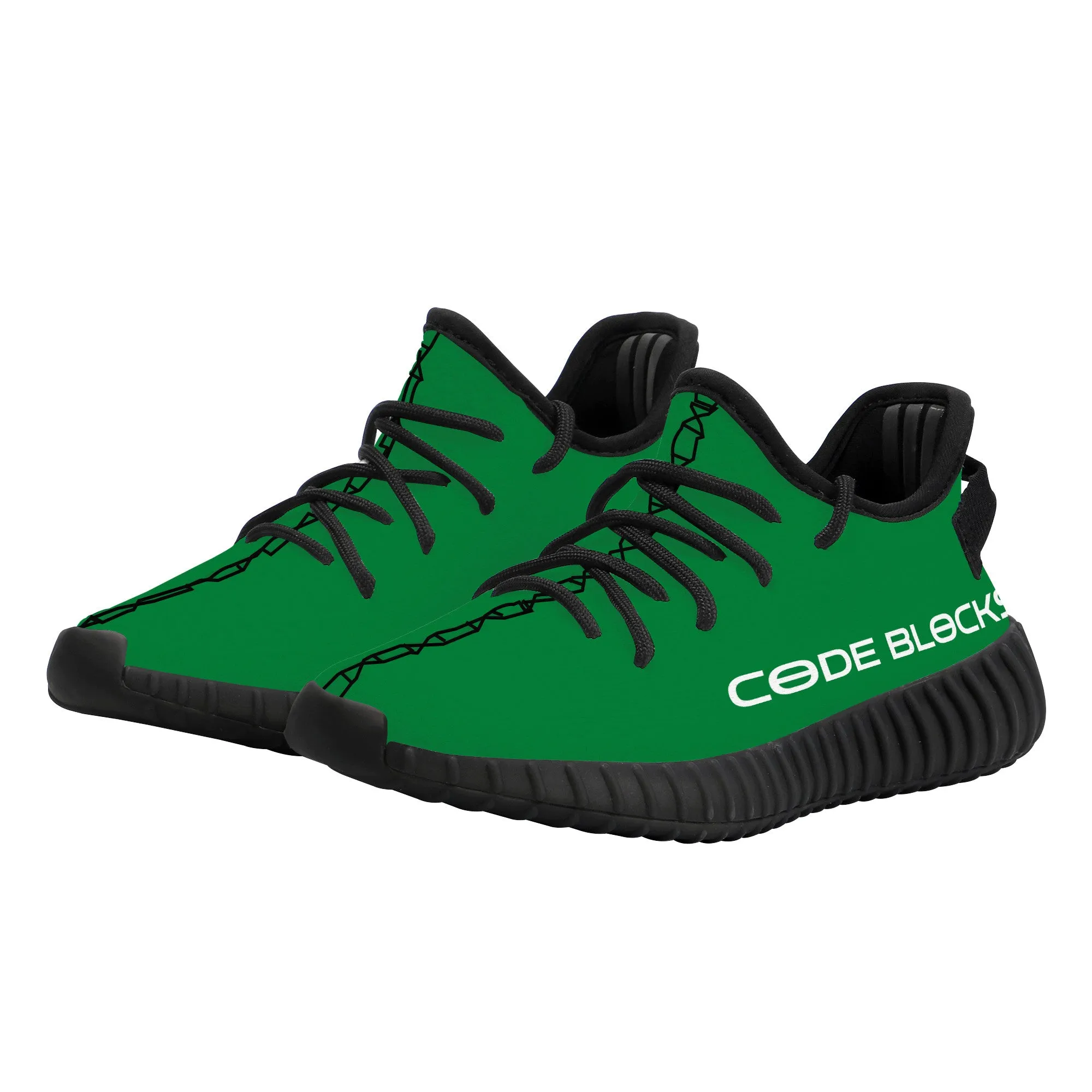 D18 Kids Mesh Knit Sneaker - Black