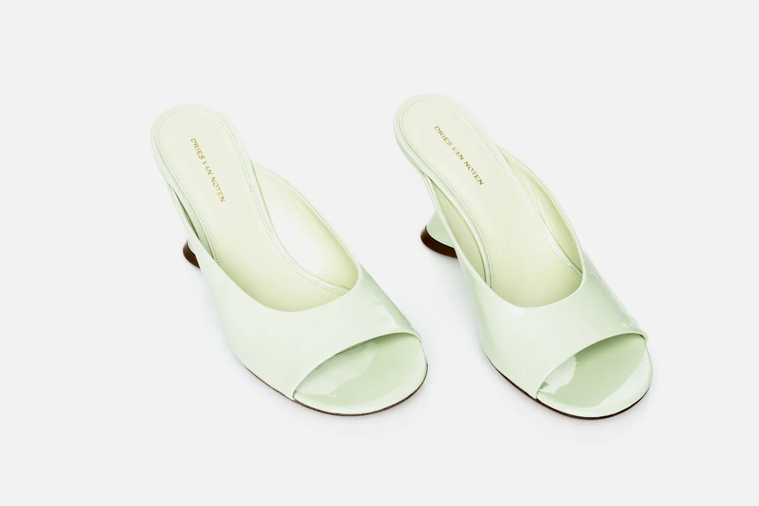 Dries Van Noten Open-toe Leather Mules
