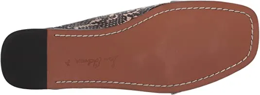 Edelman Mule Slide Black On Sandals Toe Slip Flat Idina Sam Sesame Safe Slip-On Quick dispatch Open