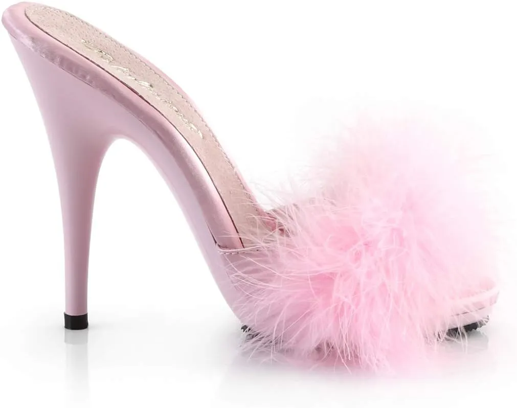 Fabulicious Women's Poise-501F Marabou Slipper