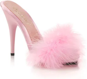 Fabulicious Women's Poise-501F Marabou Slipper