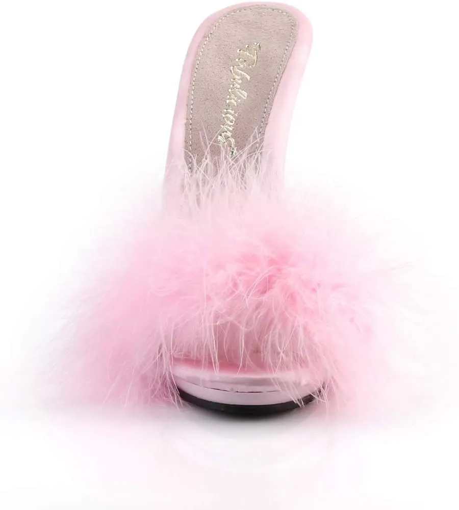 Fabulicious Women's Poise-501F Marabou Slipper