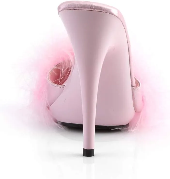 Fabulicious Women's Poise-501F Marabou Slipper