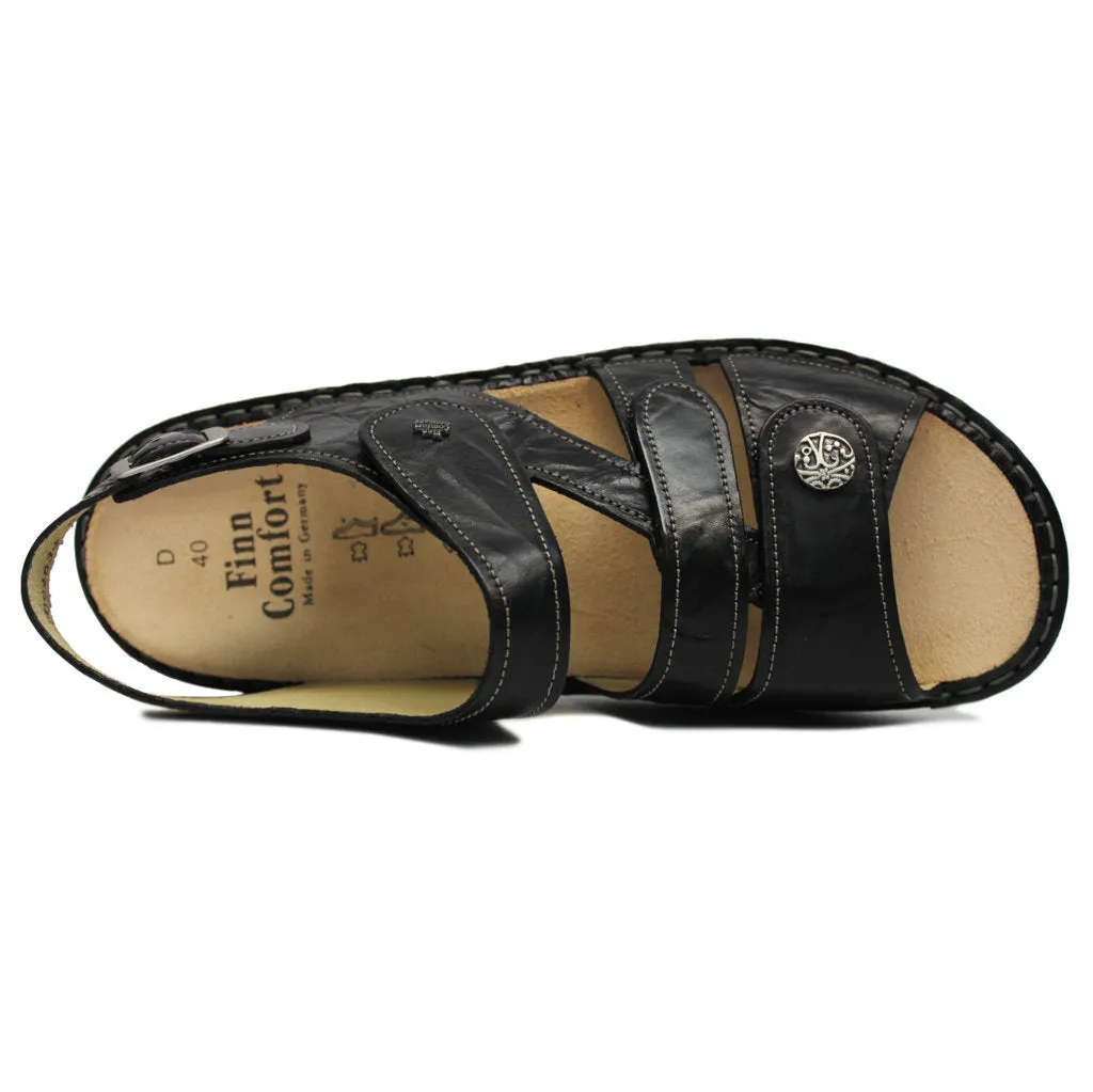 Finn Comfort Gomera-S Women's Black Slingback Sandals
