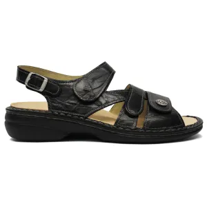 Finn Comfort Gomera-S Women's Black Slingback Sandals