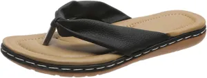 Flip Flops for Women Comfortable T Strap Summer Beach Walking Thong Cushion Sandals Slip On Indoor Outdoor
