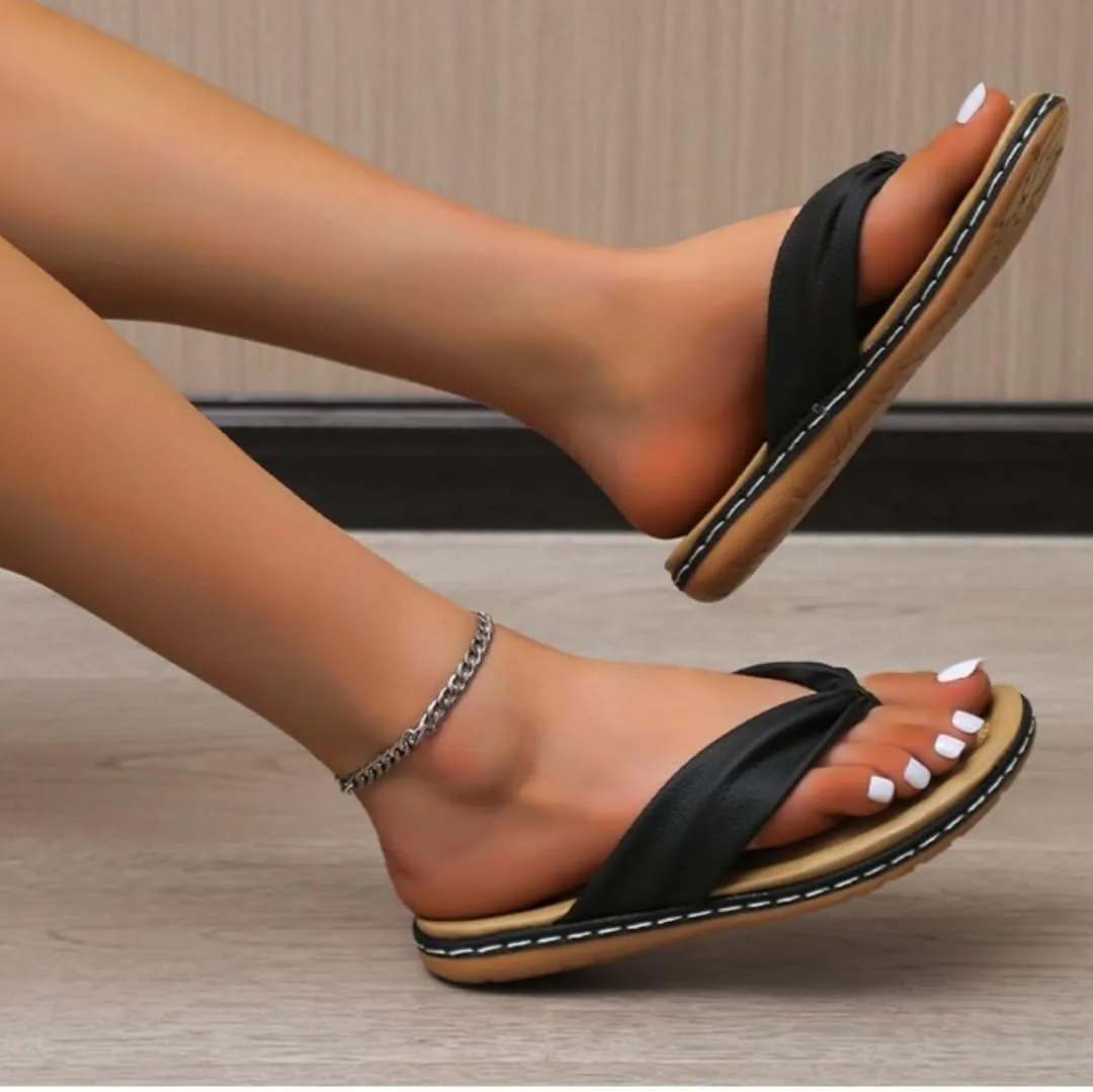 Flip Flops for Women Comfortable T Strap Summer Beach Walking Thong Cushion Sandals Slip On Indoor Outdoor