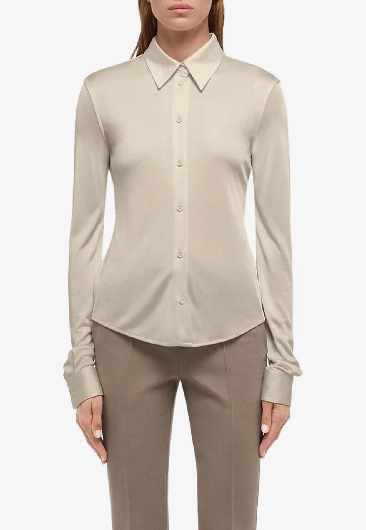 Fluid Button-Up Shirt