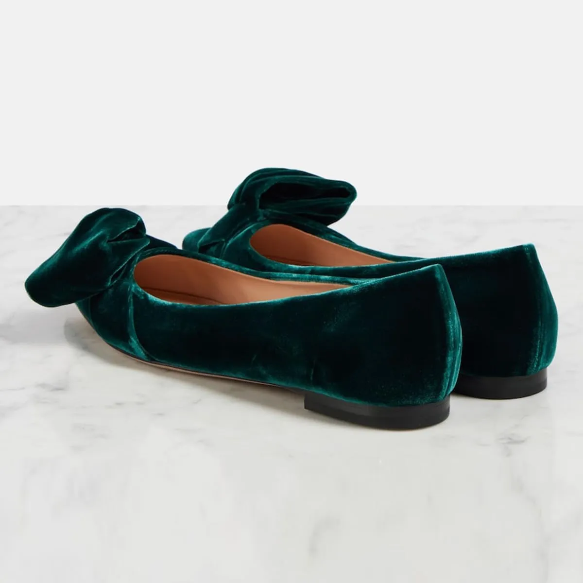 FOWT Women Pointed Toe Bow Pumps Slip on Comfortable Flats Office Daliy Walk Street Date Shoes Size 4-16 US