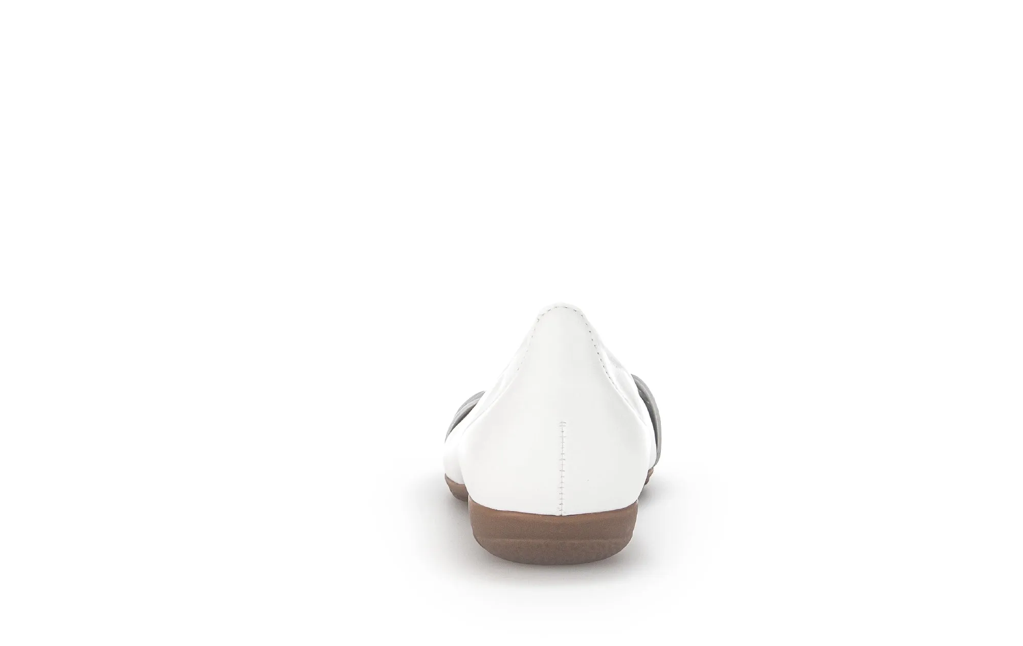 GABOR - 44.160.21 FLAT POMP - WHITE/SILVER