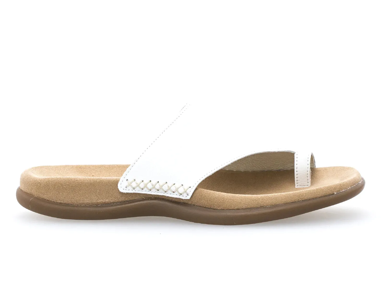 GABOR -  TOE-POST 03.700.21MULE - WHITE