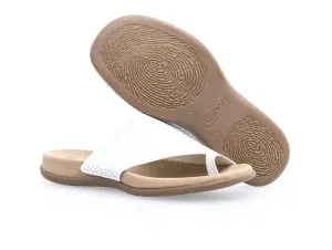 GABOR -  TOE-POST 03.700.21MULE - WHITE
