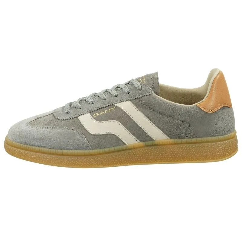 Gant Mens Leather Fashion Trainer Cuzmo Grey - 29633643