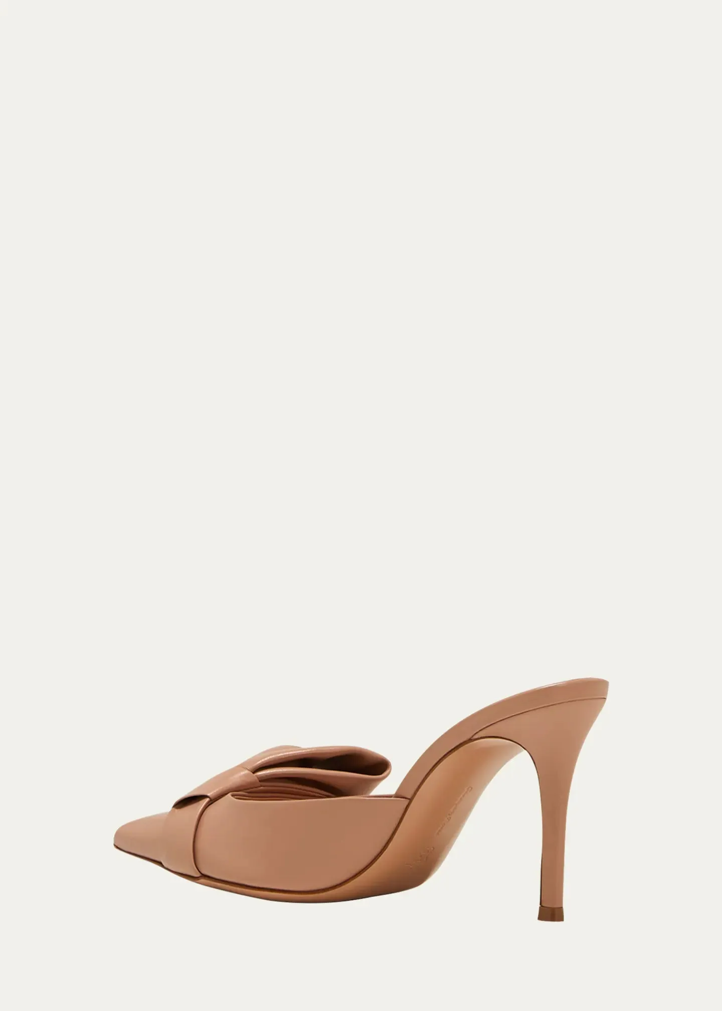 GIANVITO ROSSI
Leather Bow Stiletto Mule Pumps