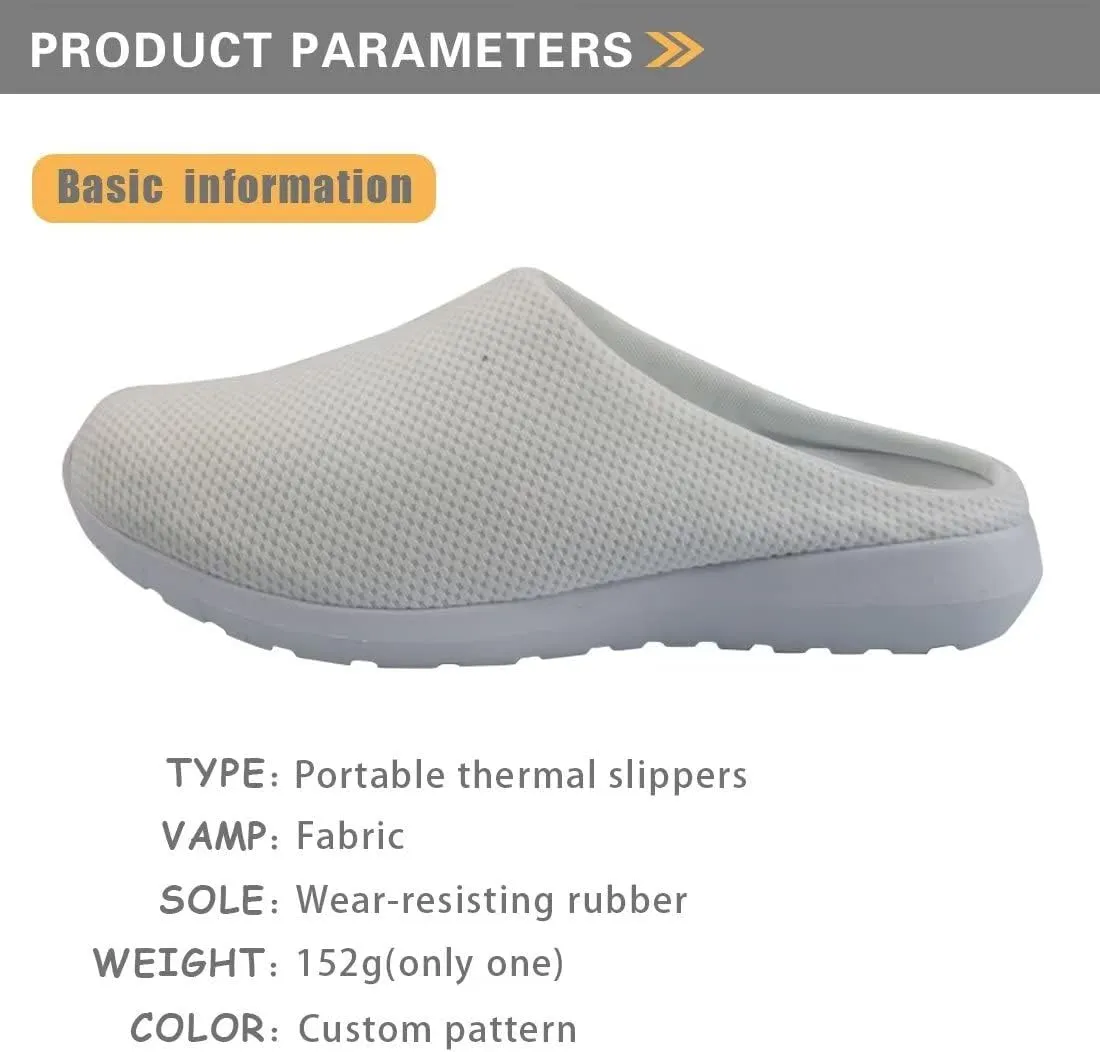 GIFTPUZZ Women's Men's Breathable Mesh Walking Flat Shoes Backless Slip on Sneaker