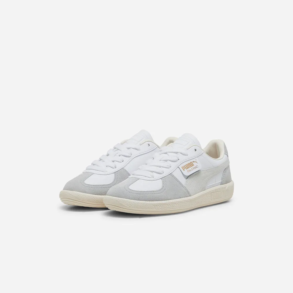 Giày Sneaker Trẻ Em Puma Palermo Leather Lace Up Jr - Trắng