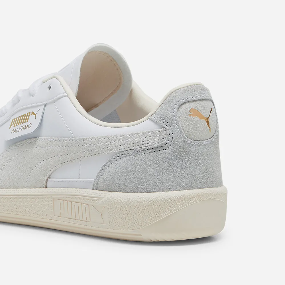Giày Sneaker Trẻ Em Puma Palermo Leather Lace Up Jr - Trắng