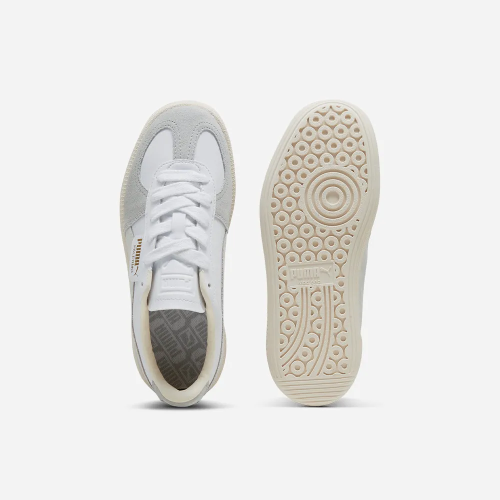 Giày Sneaker Trẻ Em Puma Palermo Leather Lace Up Jr - Trắng