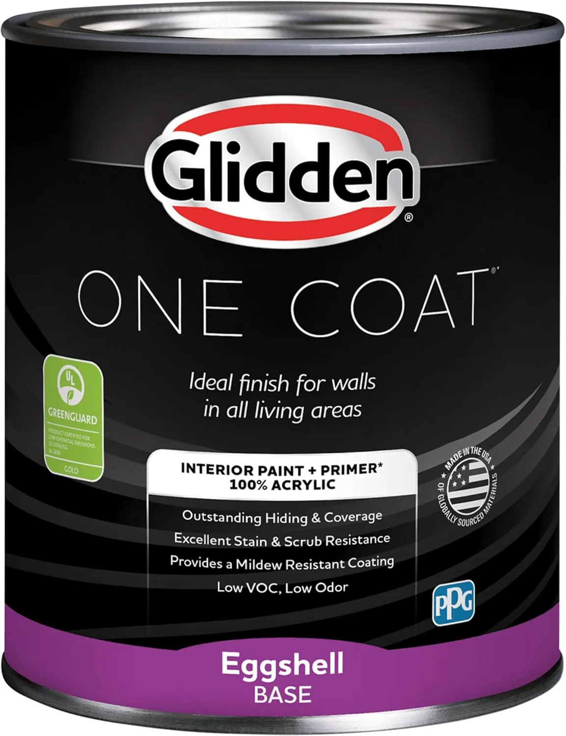 Glidden One Coat 1 qt. Ostrich Feather/Beige Eggshell Interior Paint with Primer
