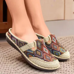 GS Mule Pro | Luxe boho instap muiltjes met gesp voor dames