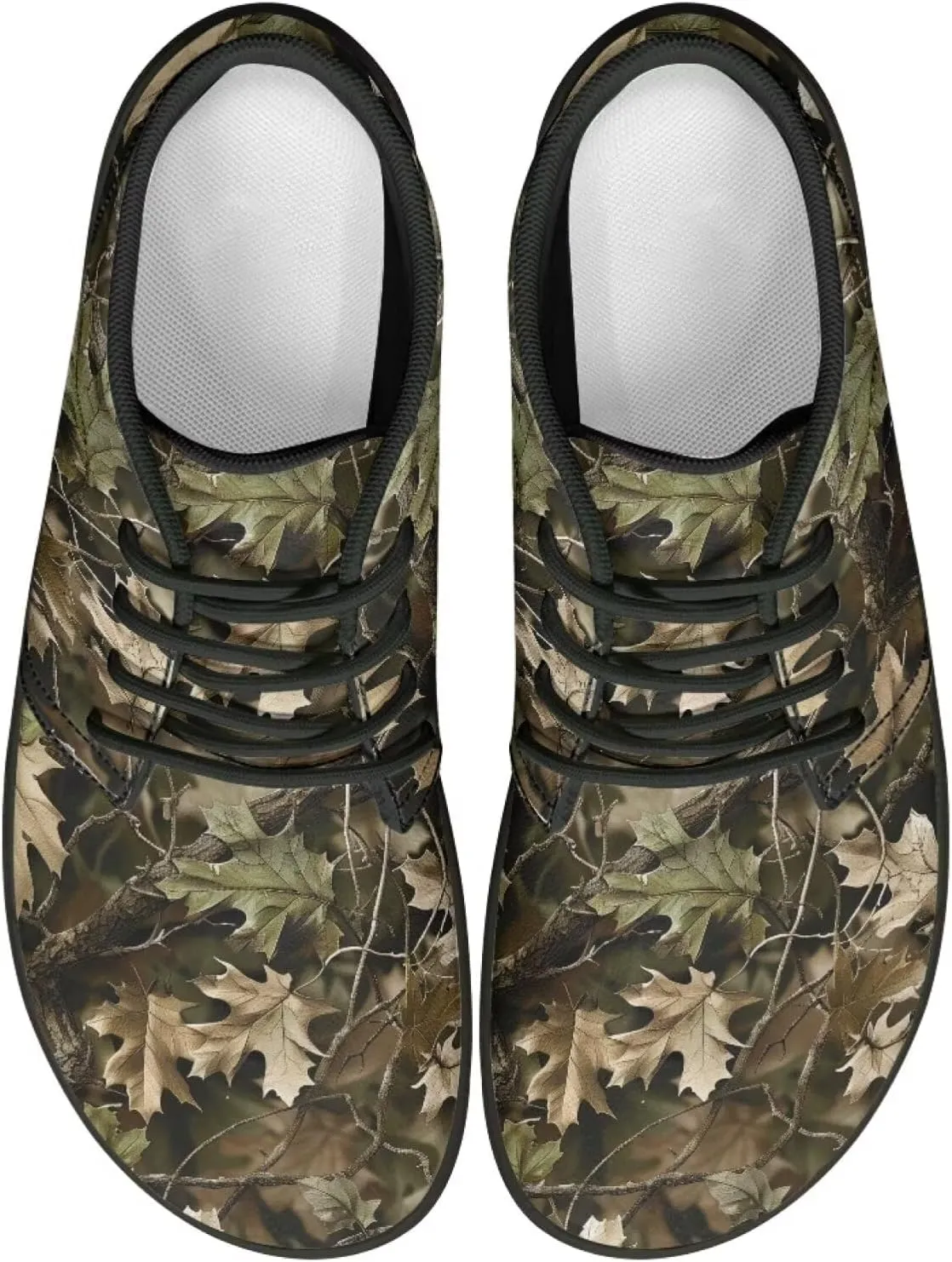 Howilath Barefoot Sneakers Men Slip On Wide Toe Walking Shoes with Zero Drop Sole Low Top Running Shoes