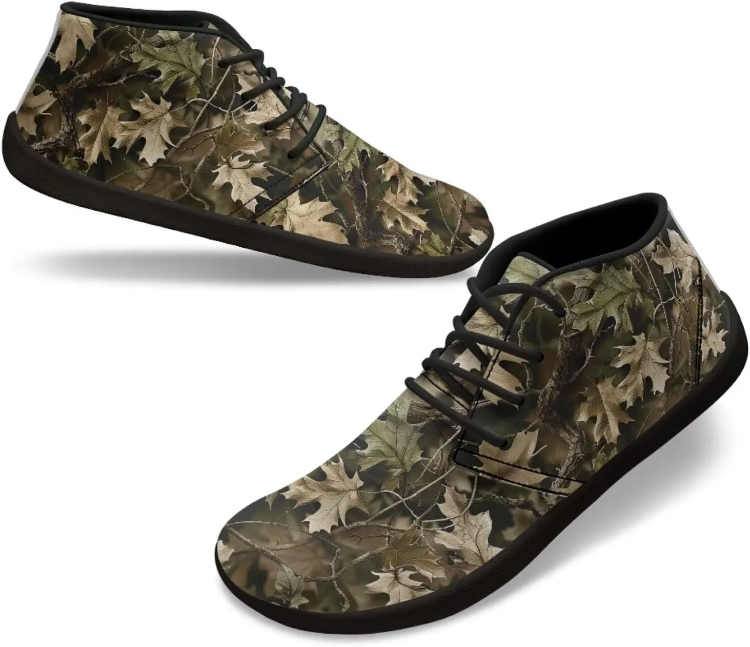 Howilath Barefoot Sneakers Men Slip On Wide Toe Walking Shoes with Zero Drop Sole Low Top Running Shoes