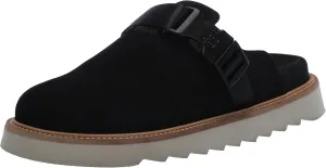 HUGO Women's Slip on Top Buckle Suede Clogs