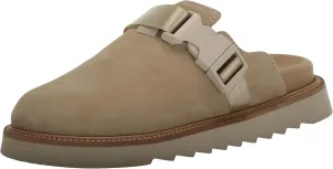 HUGO Women's Slip on Top Buckle Suede Clogs
