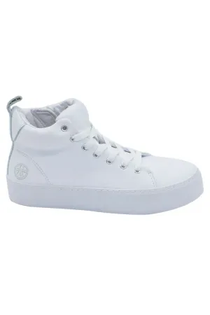Human Green Cyber Leather Hitop Sneaker