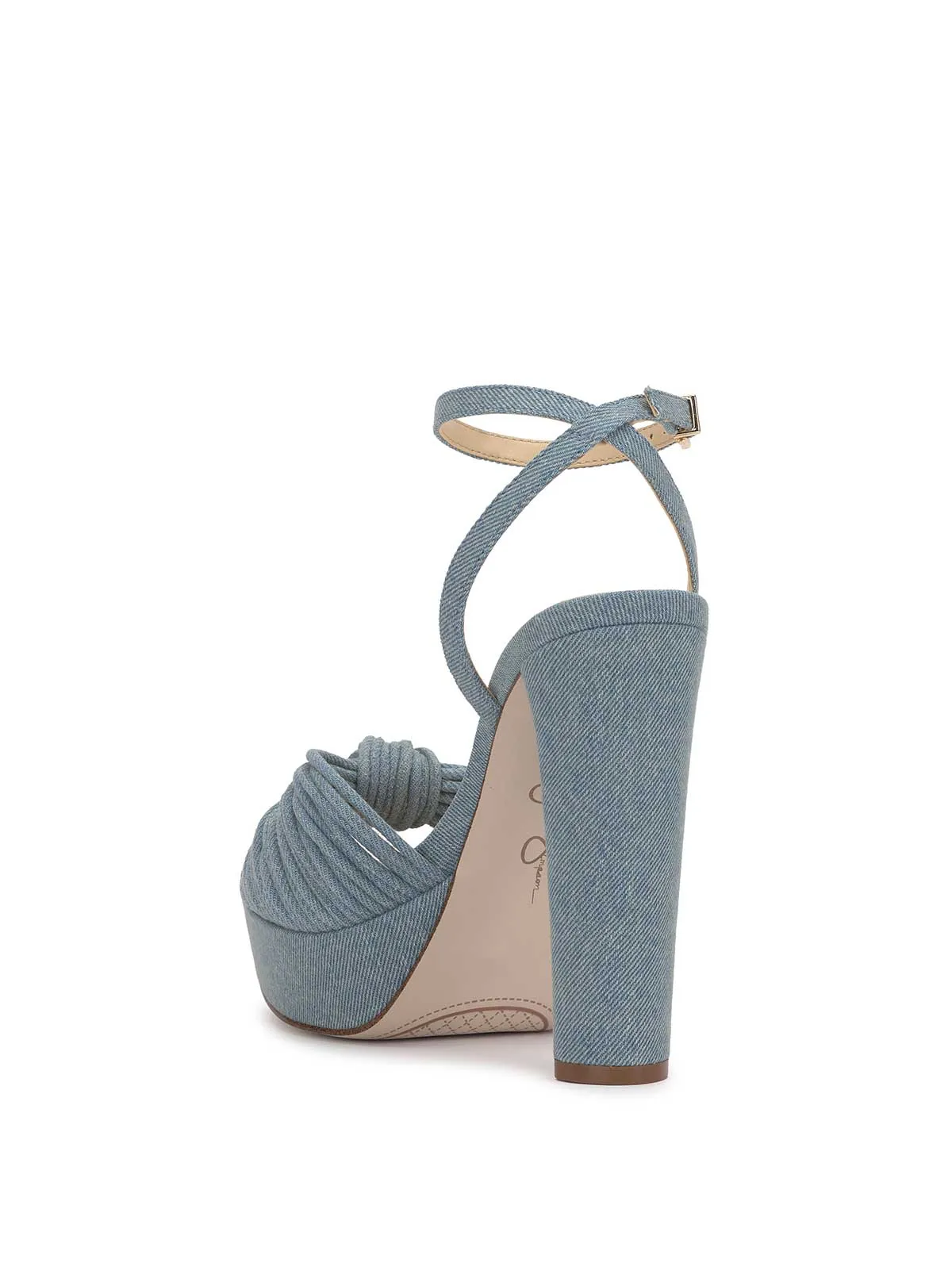 Immie Platform Sandal in Silver Snake