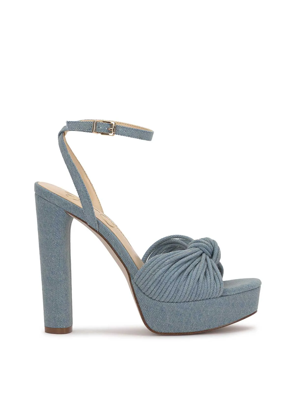 Immie Platform Sandal in Silver Snake
