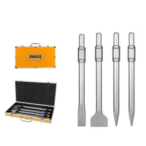 Ingco 4 Pieces SDS Hex Chisel Set - DBC0304375