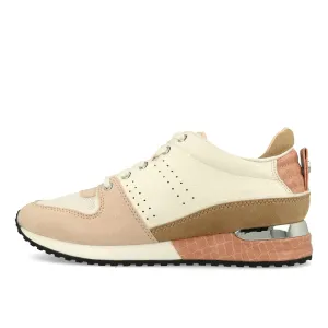 La Strada 2000989 Laced Up Damen Sneaker Light Pink Micro White Croc