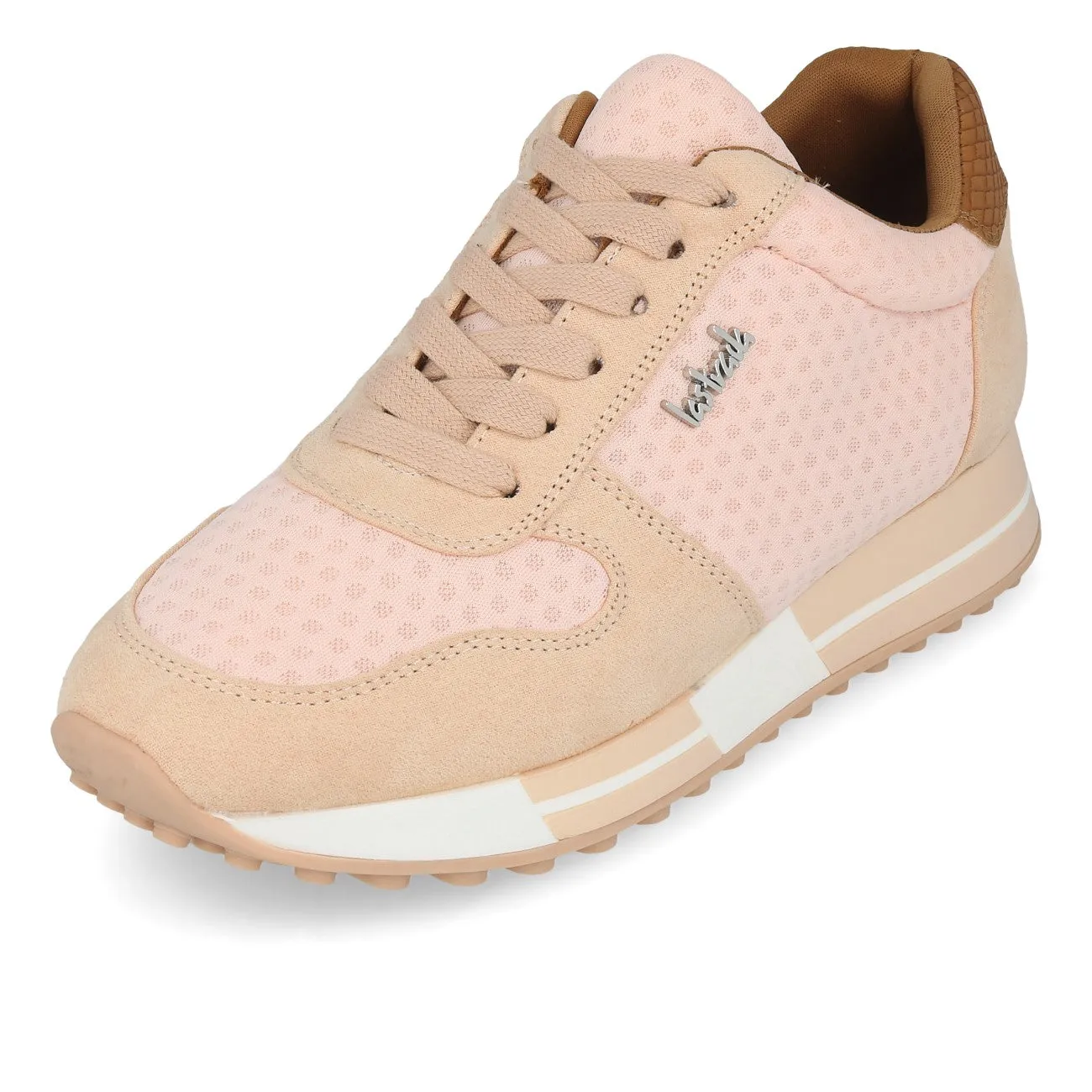 La Strada 2101457 Sneaker Damen Peach Micro Mesh Snake