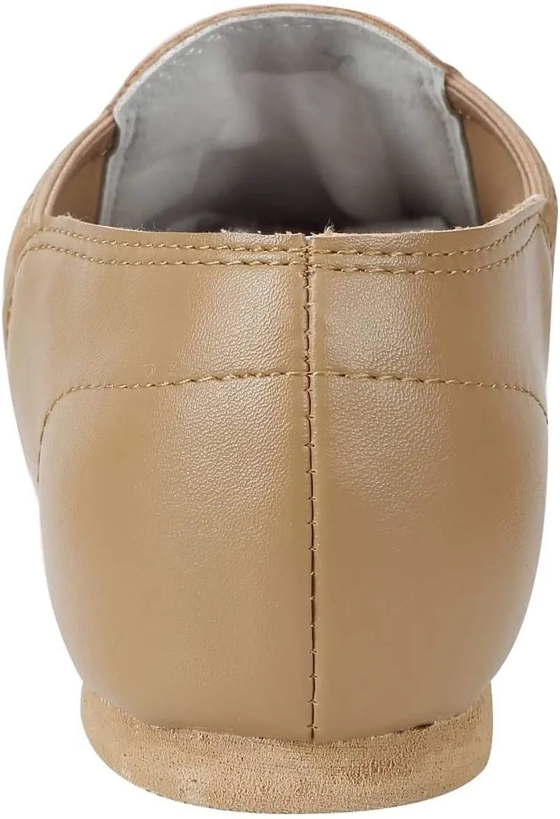 Linodes Unisex 006 PU Leather Upper Slip-on Jazz Shoe for Women and Men's Dance Shoes