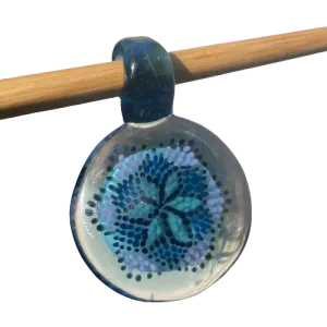 Livin_Glass - Geometric Dot Implosion Pendant