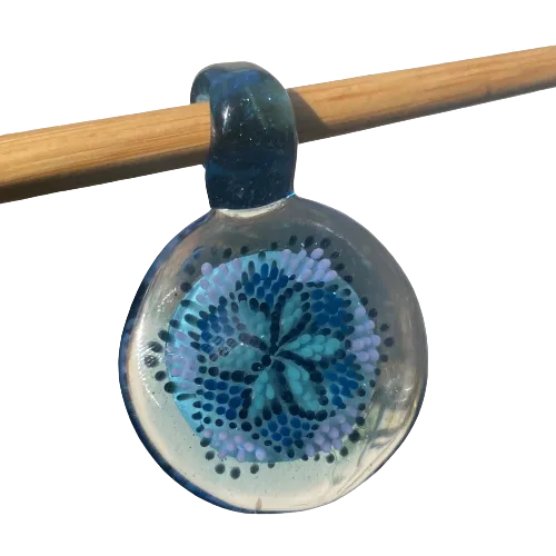 Livin_Glass - Geometric Dot Implosion Pendant