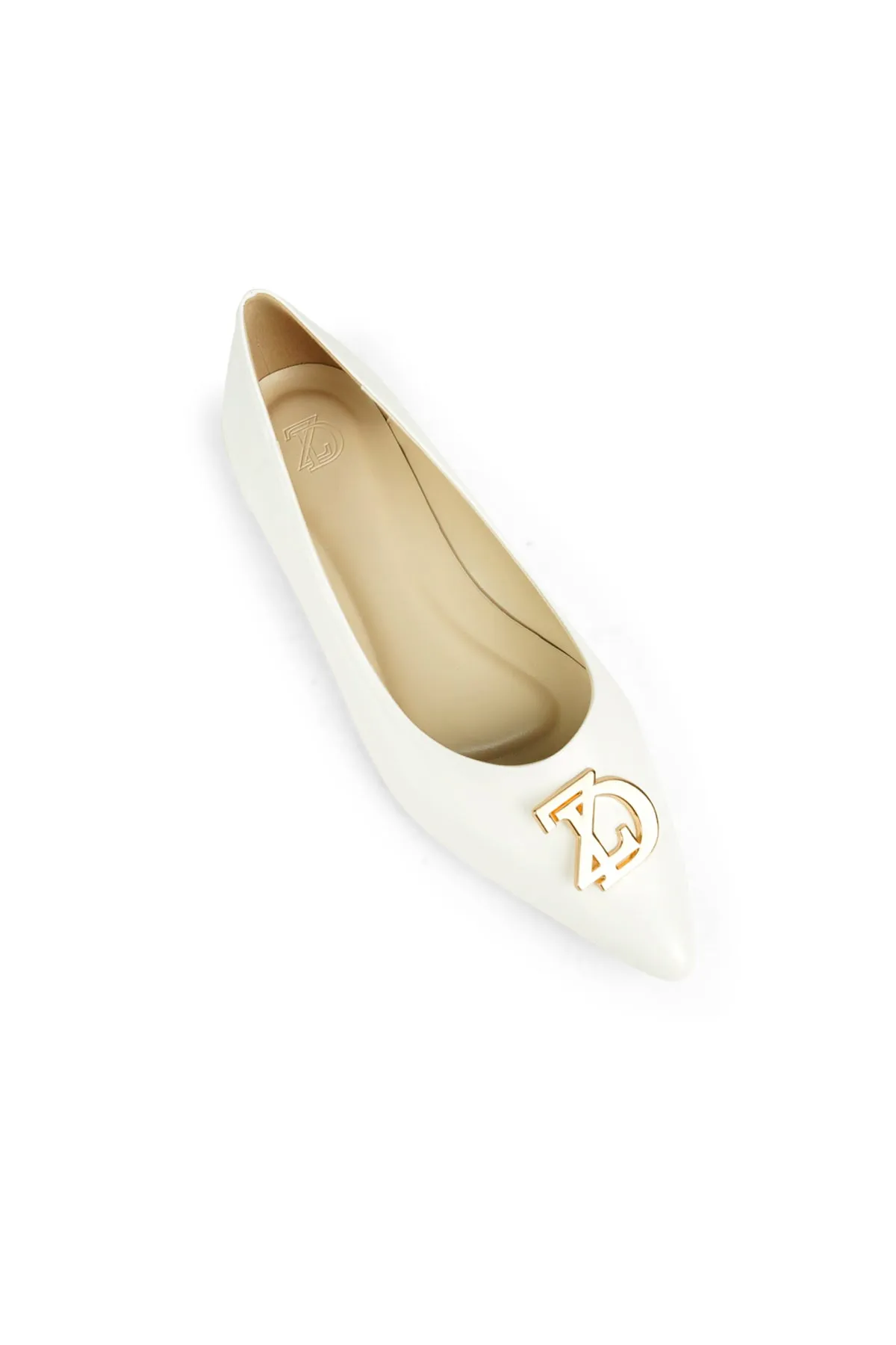 Livvy Flat Shoes - White