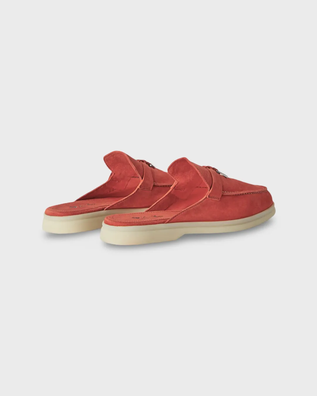 Loro Piana Babouche Charms Walk Loafer Orange Flame