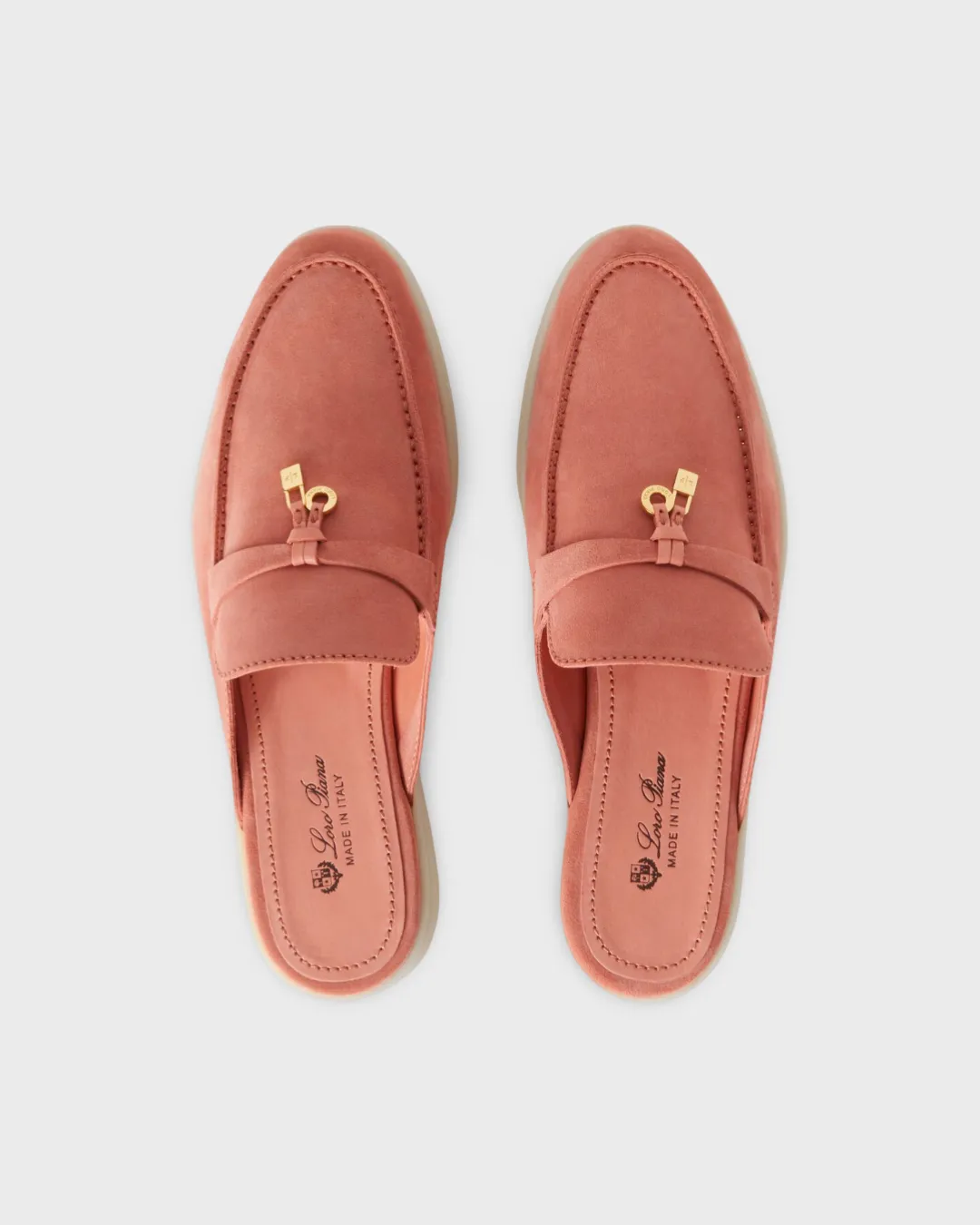 Loro Piana Babouche Charms Walk Loafer Sorbet Pink