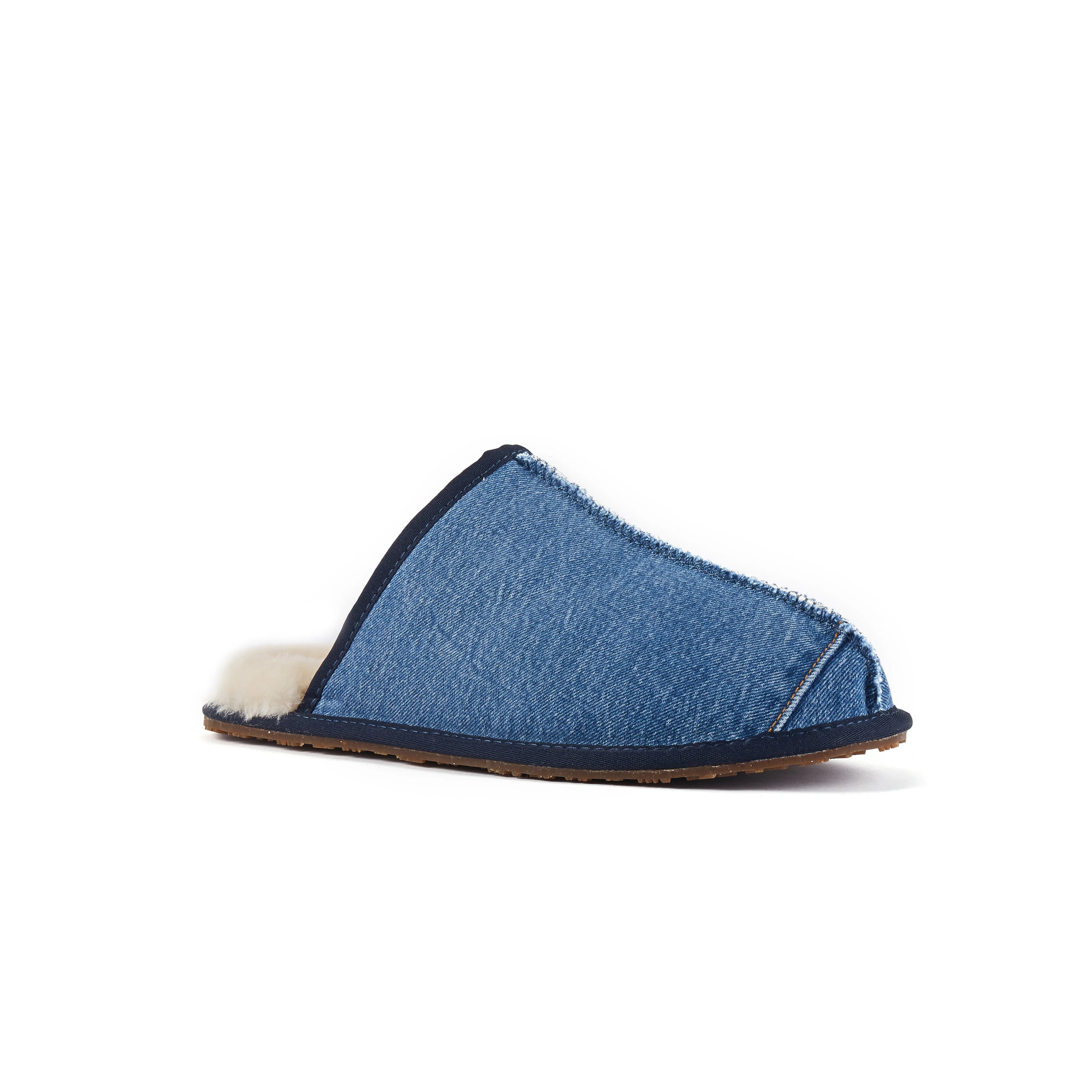 MENS CLOSED MULE DENIM