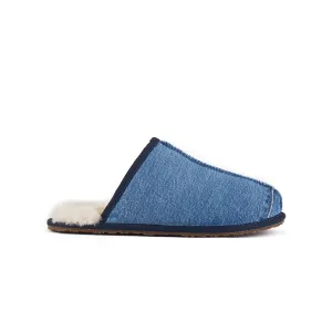MENS CLOSED MULE DENIM