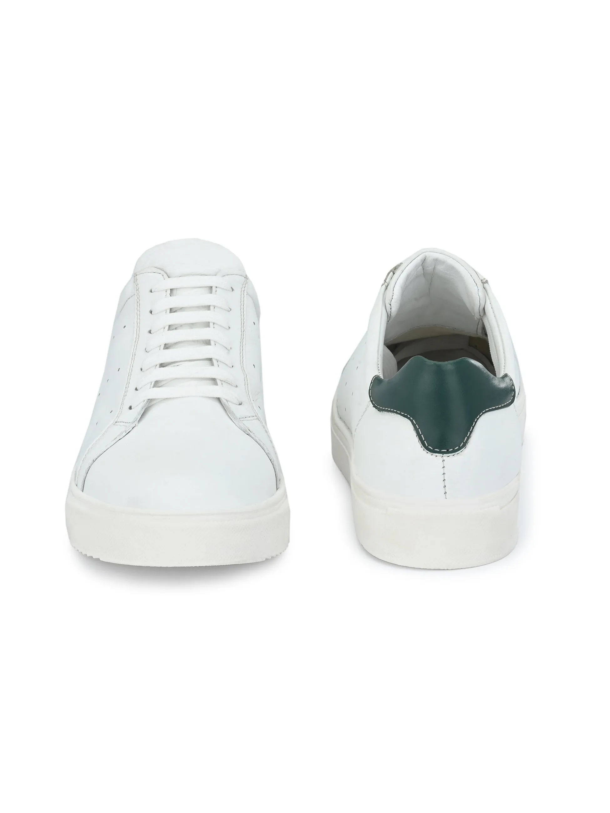 Men's Genuine Leather Lace up Casual Sneaker Shoe