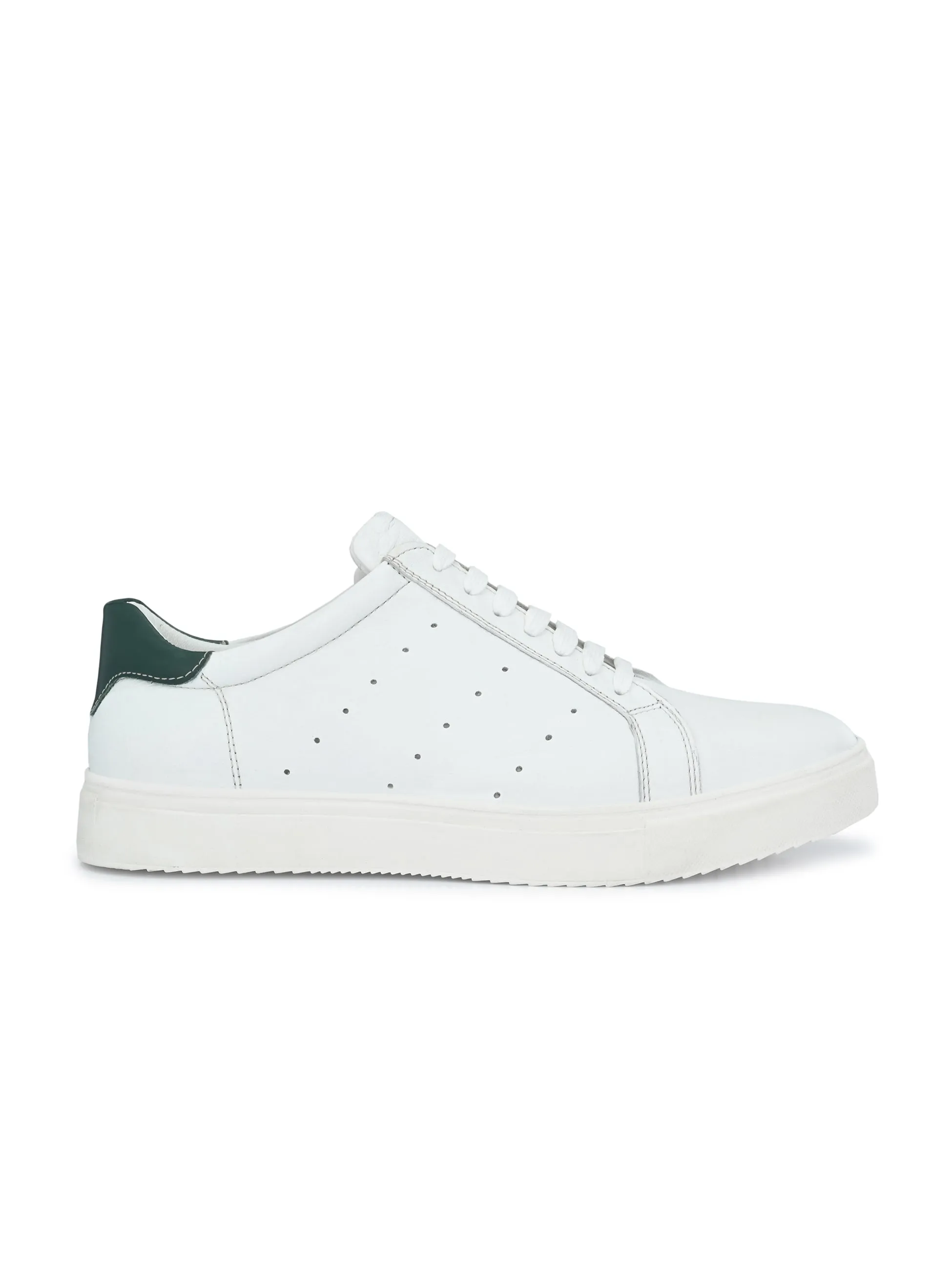 Men's Genuine Leather Lace up Casual Sneaker Shoe