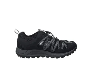 Merrell Men's Wildwood Aerosport Water Shoe Medium Width Black Mesh J036109