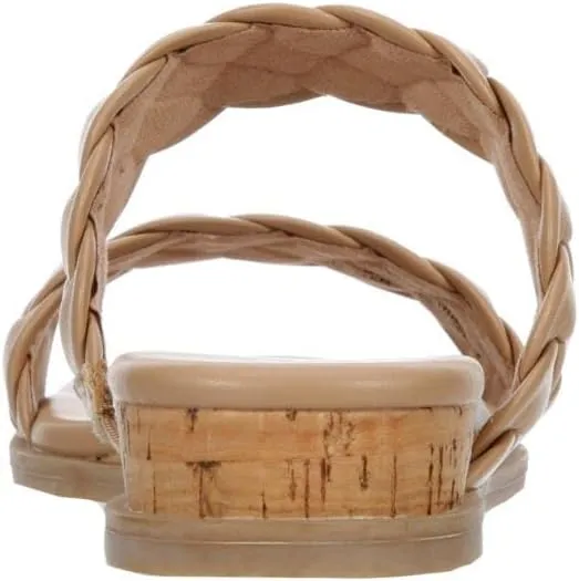 Michael By Michael Shannon Patrice - Women's Braided Two-Strap Slip-On Flat Sandal