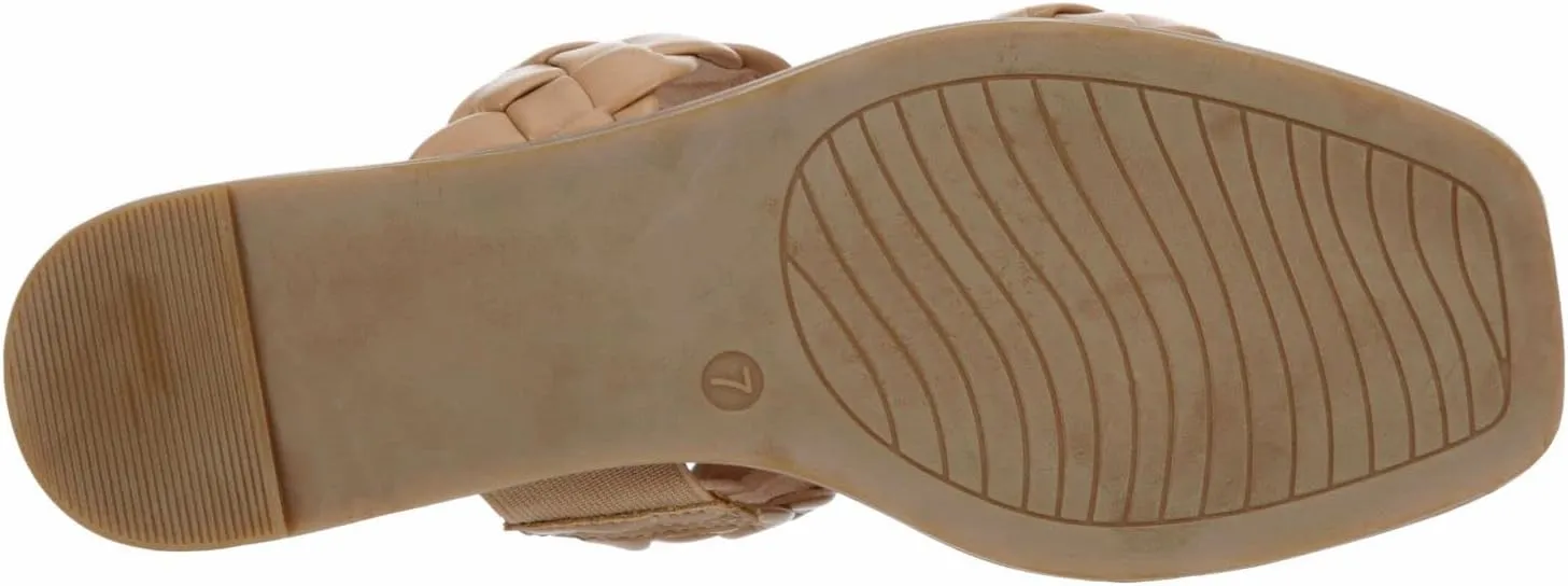 Michael By Michael Shannon Patrice - Women's Braided Two-Strap Slip-On Flat Sandal