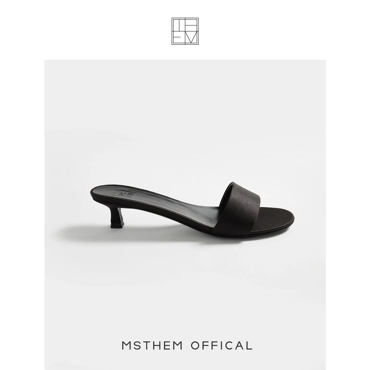 Minimalist Black Slip-On Sandals