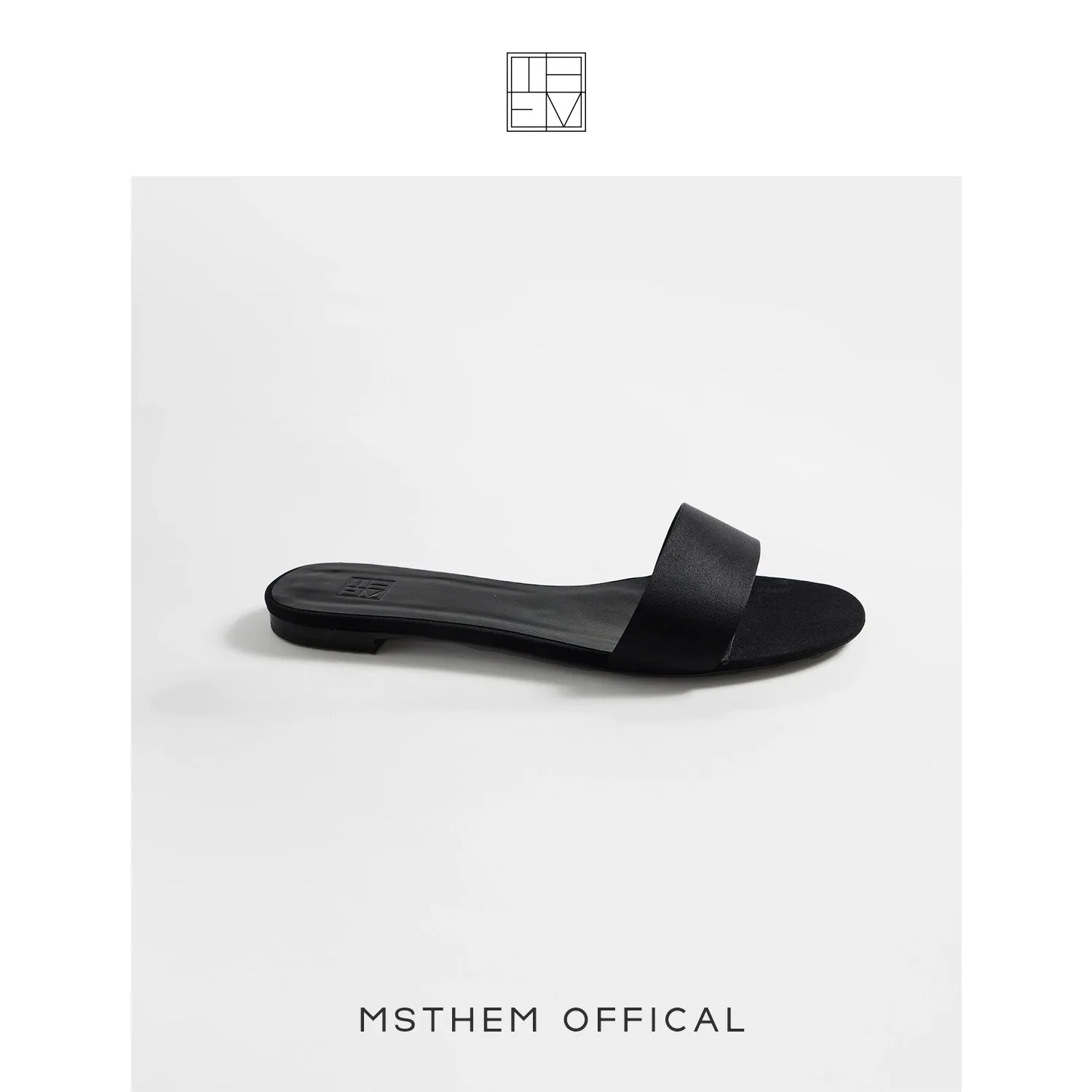 Minimalist Black Slip-On Sandals
